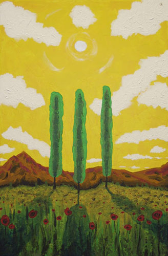 Acryl Bild "MoonAufgang" / / / > zur&uuml;ck >