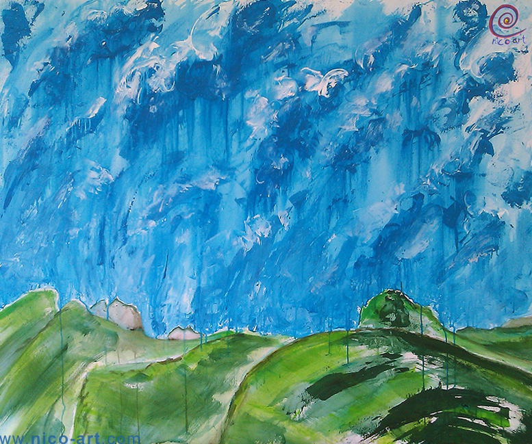 Acryl Bild "Hoher Kasten Schweiz" / / /  > zur&uuml;ck >